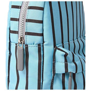 Roka Willesden B Bolso bandolera grande de lona reciclada - Rayas azules