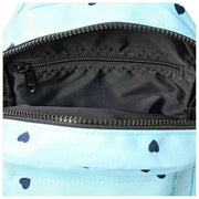 Roka Willesden B Bolso Bandolera Grande De Lona Reciclada - Azul/Corazones Azules