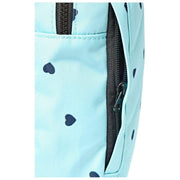 Roka Willesden B Bolso Bandolera Grande De Lona Reciclada - Azul/Corazones Azules