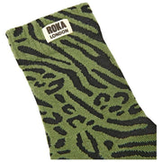 Calcetines Roka Wimbledon Crew - Animal mixto verde alcachofa
