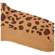Calcetines Roka Wimbledon Crew - Savannah Leopard Sand Beige