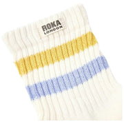Calcetines Roka Windosr Stripe Crew - Amarillo Verano/Cardo