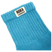Calcetines Roka Windsor Solid Crew - Azul Adriático