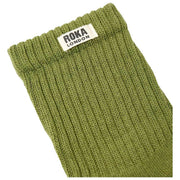 Calcetines Roka Windsor Solid Crew - Verde Aguacate
