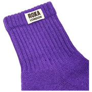 Calcetines Roka Windsor Solid Crew - Púrpura