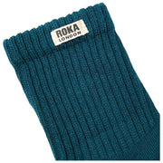 Calcetines Roka Windsor Solid Crew - Verde azulado