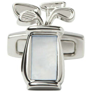 Gemelos Bolsa De Golf Simon Carter - Plata/Blanco