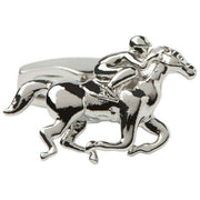 Gemelos de caballo de carreras pulido Simon Carter - Plata