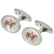 Gemelos con forma de caballo Simon Carter Stubbs - Plata/Marrón