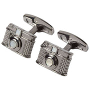 Gemelos con cámara vintage Simon Carter - Plata
