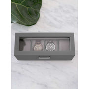 Caja para relojes Stackers de 4 piezas - Gris pizarra