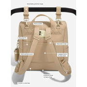 Mochila cambiador Stackers para bebé - Camel Tan