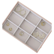 Stackers Classic Statement Earring Jewellery Tray - Blush Pink