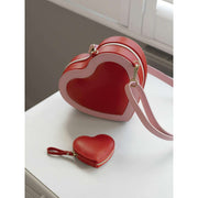 Bolso de hombro Stackers Heart - Rojo