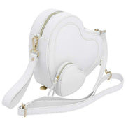 Bolso de hombro Stackers Heart - White Pebble