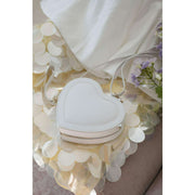 Bolso de hombro Stackers Heart - White Pebble