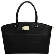 Bolso tote de trabajo Stackers grande - Negro