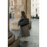 Bolso tote de trabajo Stackers grande - Negro
