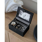 Caja valet fotográfica de lujo Stackers - Negro