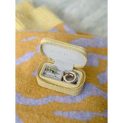 Joyero de viaje con cremallera Stackers Petite - Amarillo mantequilla