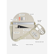 Bolso elegante para ordenar cables y portátiles Stackers - Crema de avena