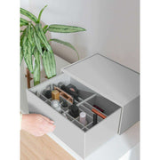 Organizador de maquillaje con cajón profundo y tamaño extragrande Stackers - Gris guijarro
