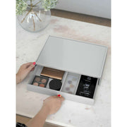 Organizador de maquillaje con cajones extragrandes Stackers - Gris guijarro