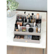 Organizador de maquillaje extragrande Stackers - Taupe