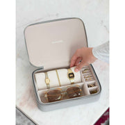 Caja de joyería y accesorios de viaje Stackers - Gris guijarro