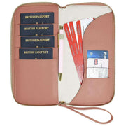 Portapasaporte familiar Stackers Wave - Naranja desierto