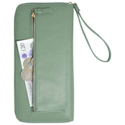 Portapasaporte familiar Stackers Wave - Verde espuma de mar