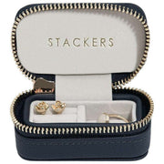 Joyero de viaje grande con cremallera Stackers - Azul marino