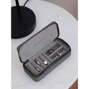 Joyero de viaje mediano con cremallera Stackers - Gris pizarra