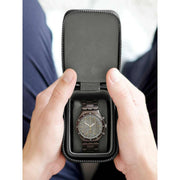 Stackers Mini caja para relojes de viaje con cremallera - Negro