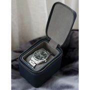 Caja para relojes de viaje Stackers Mini con cremallera - Azul marino