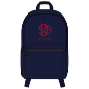Mochila Superdry & Co Heritage - Azul marino eclipse/rojo riesgo