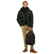 Superdry & Co Mochila Tarp Bordada - Negro/Verde Caqui