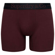 Superdry & Co Paquete triple de calzoncillos - Negro/Borgoña/Verde oliva