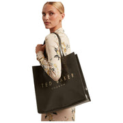 Bolso Icon grande Crinkon Crinkle de Ted Baker - Gris medio