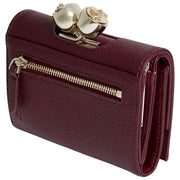 Ted Baker Bolso pequeño de cuero Roosa con pompón - Rojo oscuro