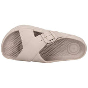 Sandalias SOLBOUNCE Bounce con hebilla cruzada en la parte delantera - Taupe Beige