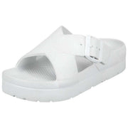 Totes SOLBOUNCE Bounce Sandalias con hebilla cruzada en la parte delantera - Blanco
