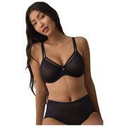 Triumph Signature Sujetador reductor transparente - Negro