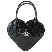 Vivienne Westwood Croc Josephine Heart Crossbody Bag - Black