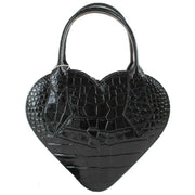 Vivienne Westwood Croc Josephine Heart Crossbody Bag - Black