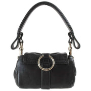Vivienne Westwood Colgante/llavero para bolso del tesoro de cuero flexible Hazel - Negro