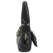 Vivienne Westwood Colgante/llavero para bolso del tesoro de cuero flexible Hazel - Negro