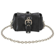 Vivienne Westwood Colgante/llavero para bolso del tesoro de cuero flexible Hazel - Negro