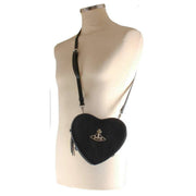 Vivienne Westwood Louise Heart Crossbody Bag - Black