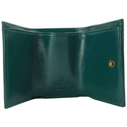 Vivienne Westwood Shiny Leather Envelope Billfold Purse - Green